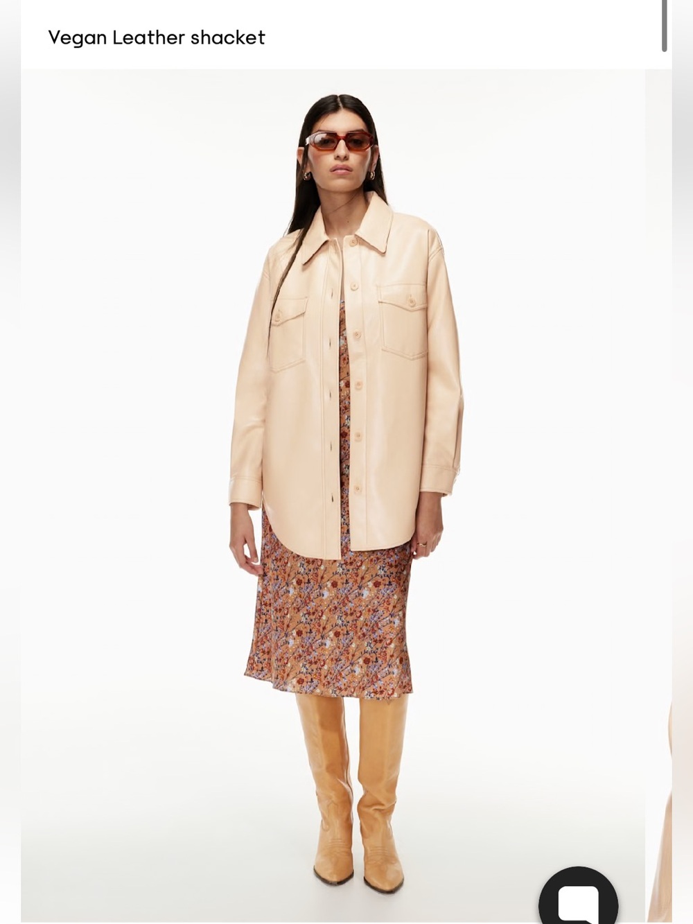 The Ganna™ Shirt Jacket by the Aritzia in-house brand Wilfred size XS tan